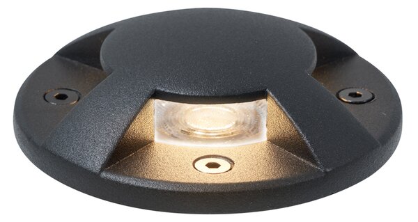 Komplet 6 modernih talnih reflektorjev črna GU10 50mm 4-Light Effect IP65 - Cellar