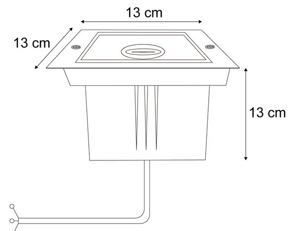 Moderno talno mesto bež GU10 50 mm vrtljivo in nagibno IP65 - Oneon