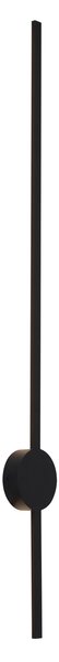 Moderna stenska svetilka črna 100 cm vklj. LED - Clockwise