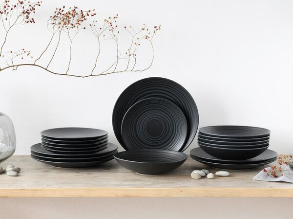 JEDILNI SERVIS Lava Stone black