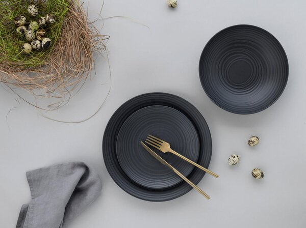 JEDILNI SERVIS Lava Stone black