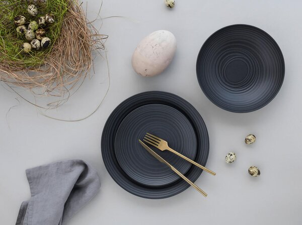 JEDILNI SERVIS Lava Stone black