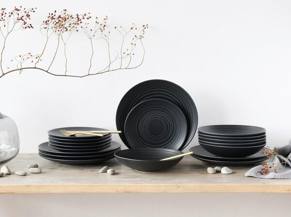 JEDILNI SERVIS Lava Stone black