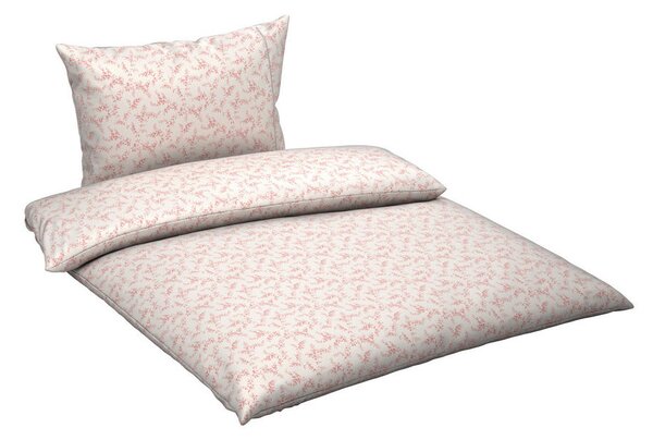 POSTELJNINA Mavie 200/200 cm saten srebrne barve, pink