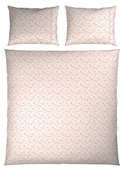 POSTELJNINA Mavie 200/200 cm saten srebrne barve, pink