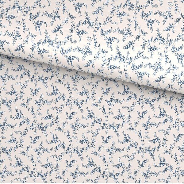 POSTELJNINA Mavie 140/200 cm saten modra