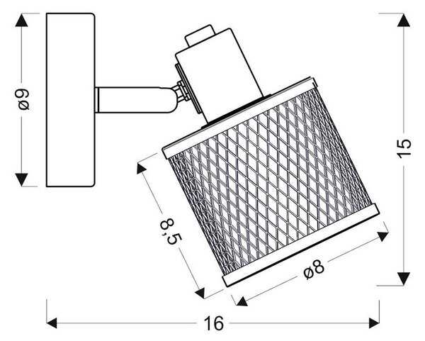 STENSKI REFLEKTOR 9/16/15 cm 40 W E14