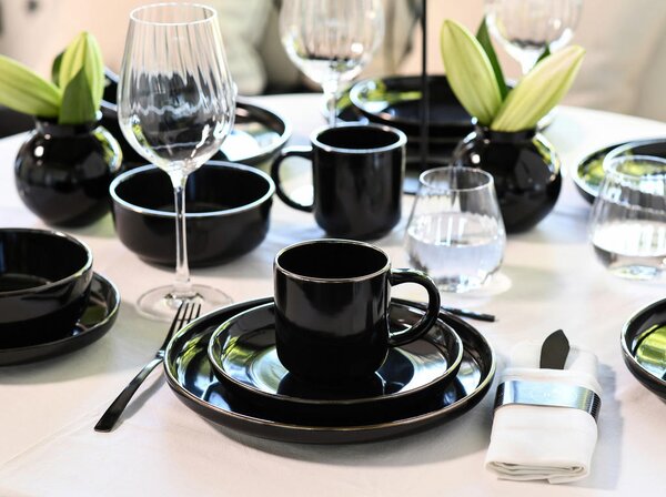 KOMBINIRANI SERVIS Nordic Festive Schwarz