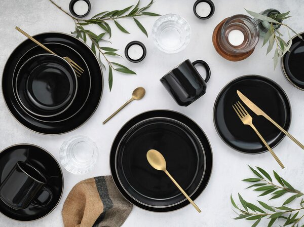 KOMBINIRANI SERVIS Nordic Festive Schwarz