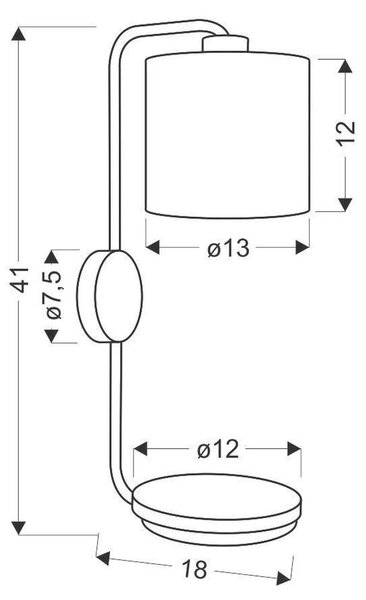 STENSKA SVETILKA 40 W 230 V E14