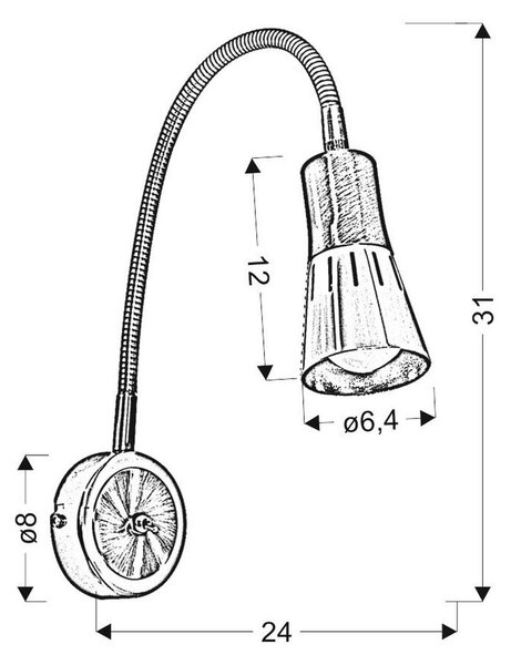 STENSKA SVETILKA 40 W 230 V E14