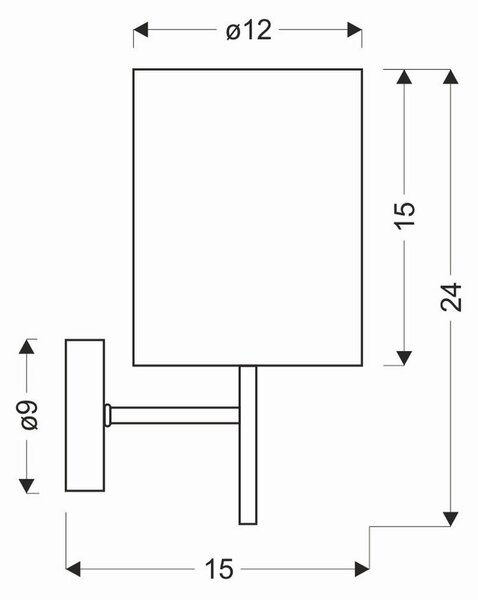 STENSKA SVETILKA 40 W 230 V E14