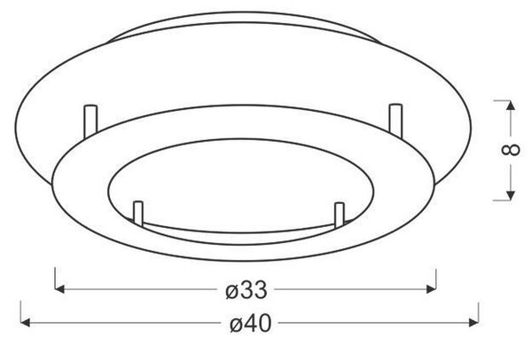 STROPNA LED-SVETILKA Merle 3000 K