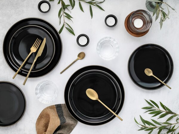 JEDILNI SERVIS Nordic Festive Schwarz