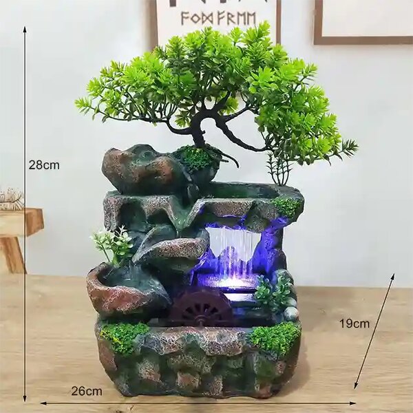 Dreammill™ Namizna Led Fontana Z Mlinskim Kolesom