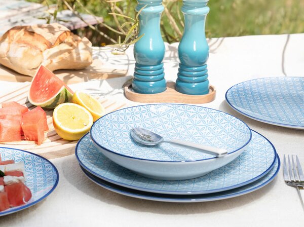 JEDILNI SERVIS Mediterran Blau