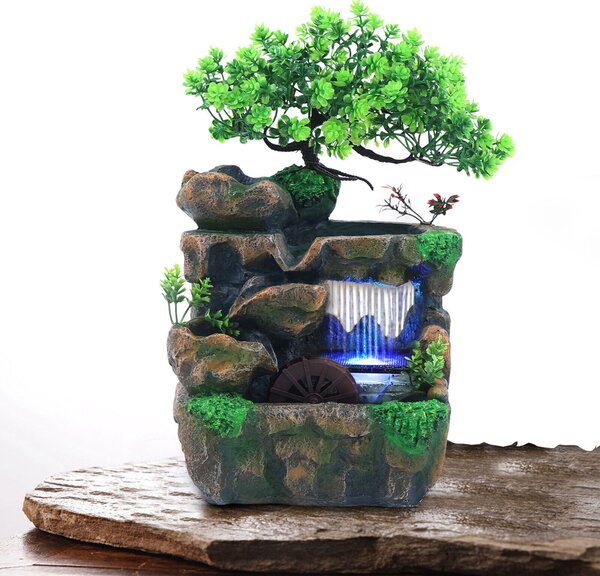 Dreammill™ Namizna Led Fontana Z Mlinskim Kolesom