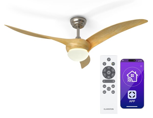 Klarstein Monteverde stropni ventilator z nastavljivo osvetlitvijo