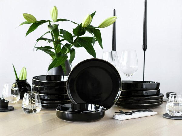 JEDILNI SERVIS Nordic Festive Schwarz