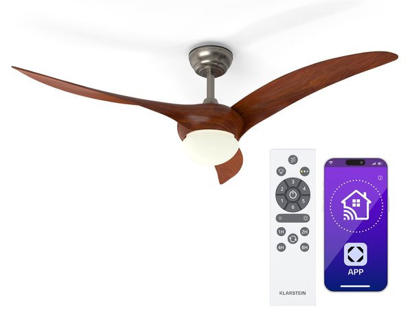 Klarstein Monteverde stropni ventilator z nastavljivo osvetlitvijo