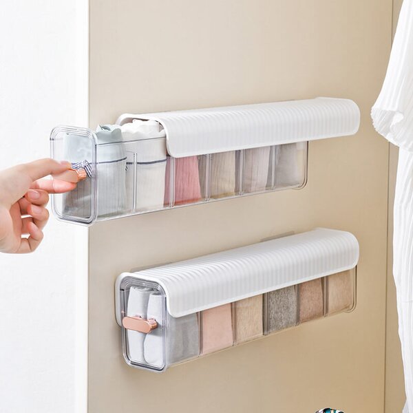 Set Garderobnih Organizatorjev Tidix, Temno zelena – 4 kosi