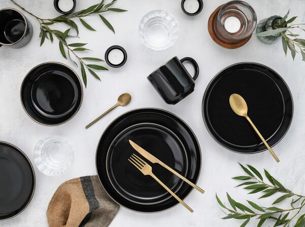 KOMBINIRANI SERVIS Nordic Festive Schwarz