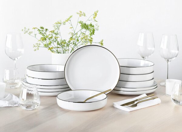 JEDILNI SERVIS Nordic Festive Weiss