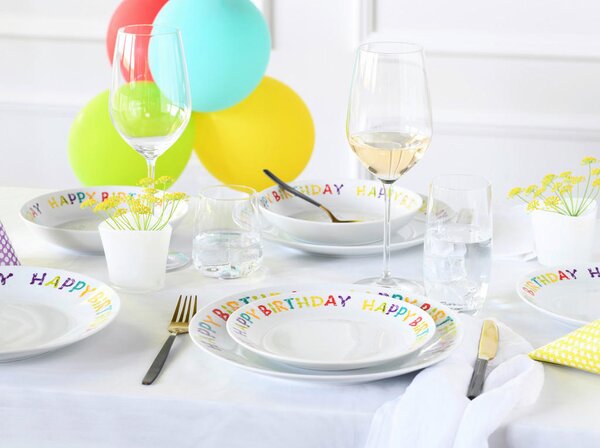 JEDILNI SERVIS Happy Birthday, Tellerset 12-tlg