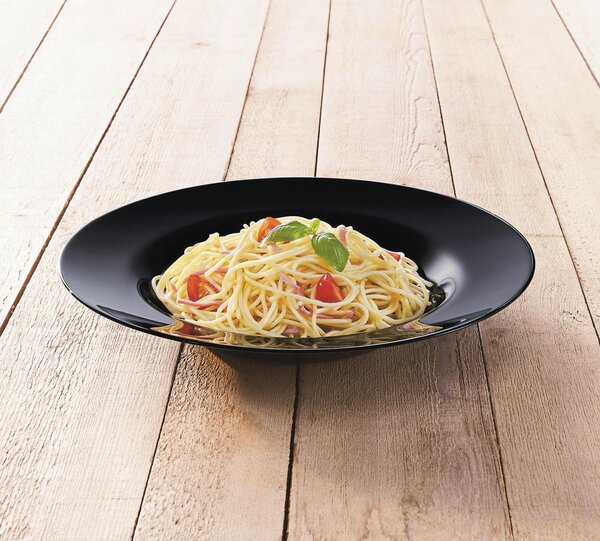 SET KROŽNIKOV ZA TESTENINE Italien Party Schwarz 29 cm