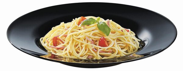 SET KROŽNIKOV ZA TESTENINE Italien Party Schwarz 29 cm