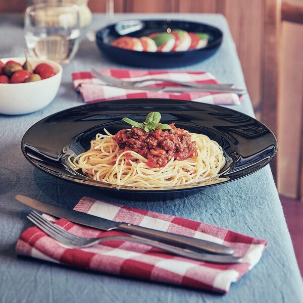 SET KROŽNIKOV ZA TESTENINE Italien Party Schwarz 29 cm