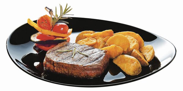 SET KROŽNIKOV ZA ZREZKE Italien Party Schwarz 30 cm