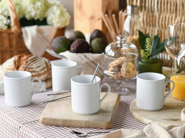 SET SKODELIC ZA KAVO Polo weiss 6-delni 250 ml