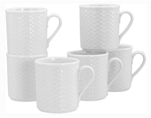 SET SKODELIC ZA KAVO Polo weiss 6-delni 250 ml
