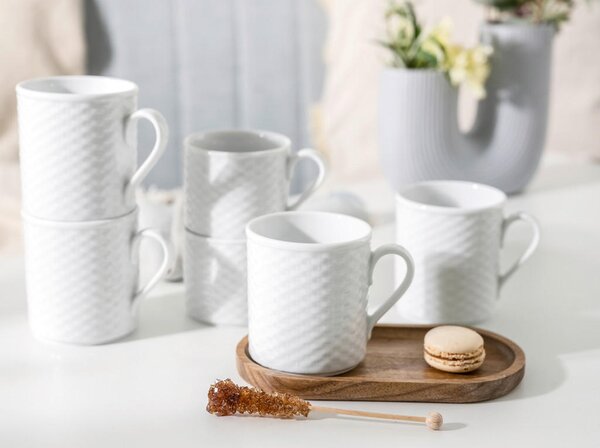 SET SKODELIC ZA KAVO Polo weiss 6-delni 250 ml