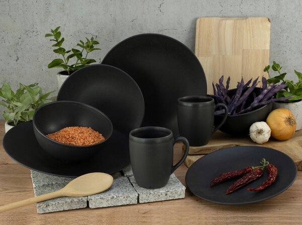 SET SKODELIC ZA KAVO Soft Touch Black 6-delni 300 ml