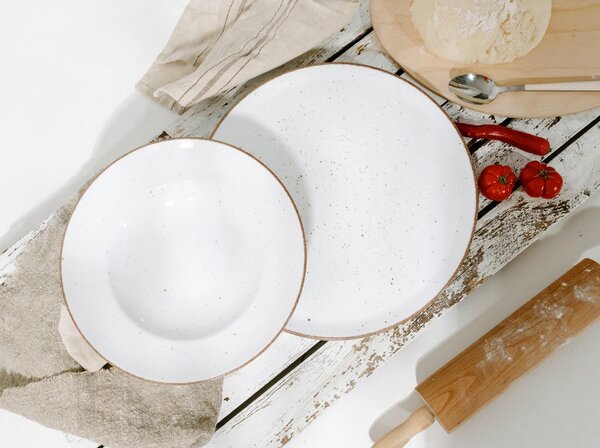 SET KROŽNIKOV ZA TESTENINE Vintage Nature Weiss 27 cm