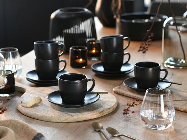 SET SKODELIC Soft Touch Black 12-delni