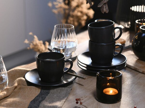 SET SKODELIC Soft Touch Black 12-delni