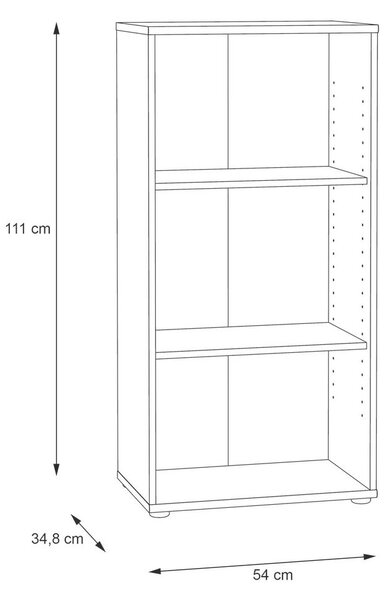 REGAL 54/111,1/34,8 cm hrast sonoma