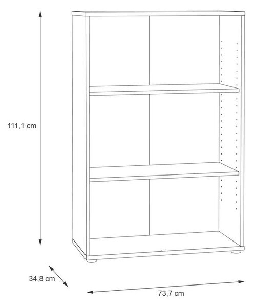 REGAL 73,7/111,1/34,8 cm hrast sonoma