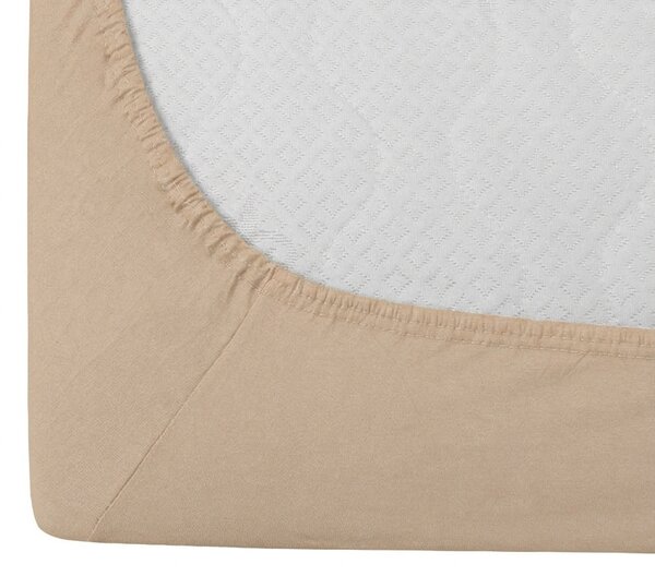 Jersey rjuha BASIC bež 90 x 200 cm