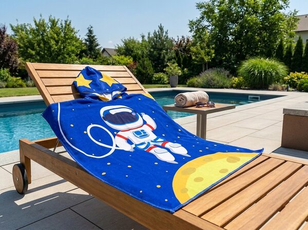 Otroški pončo GALAXIO moder Dimenzije: 60 x 120 cm