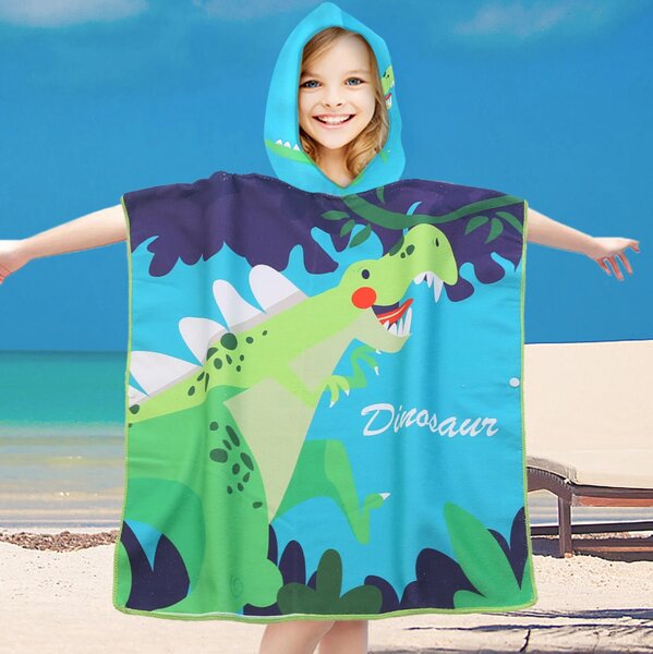 Otroški pončo DINOSAUR večbarvni Dimenzije: 60 x 120 cm