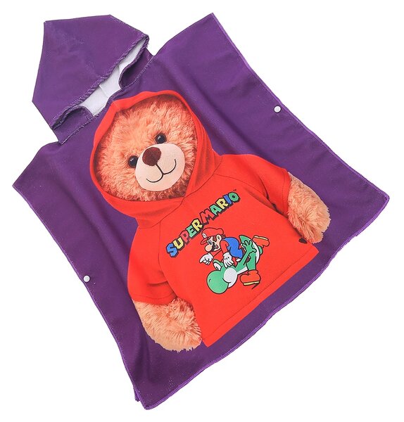 Otroški pončo TEDDY MARIO vijoličen Dimenzije: 60 x 120 cm