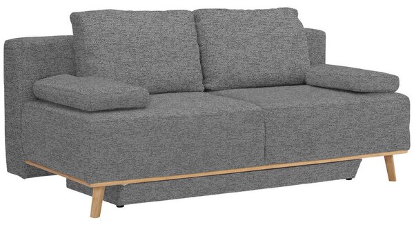 BOXSPRING ZOFA, siva tekstil