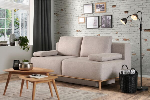 BOXSPRING ZOFA, siva tekstil