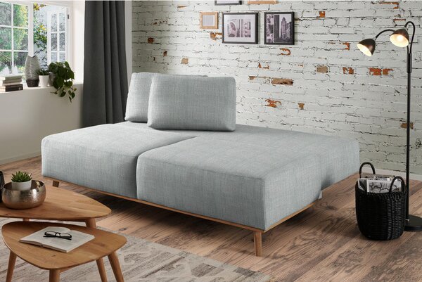 BOXSPRING ZOFA, siva tekstil