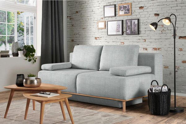 BOXSPRING ZOFA, siva tekstil