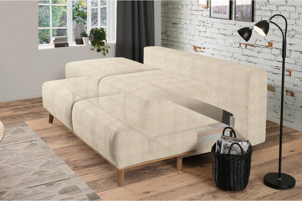 BOXSPRING ZOFA, bež tekstil